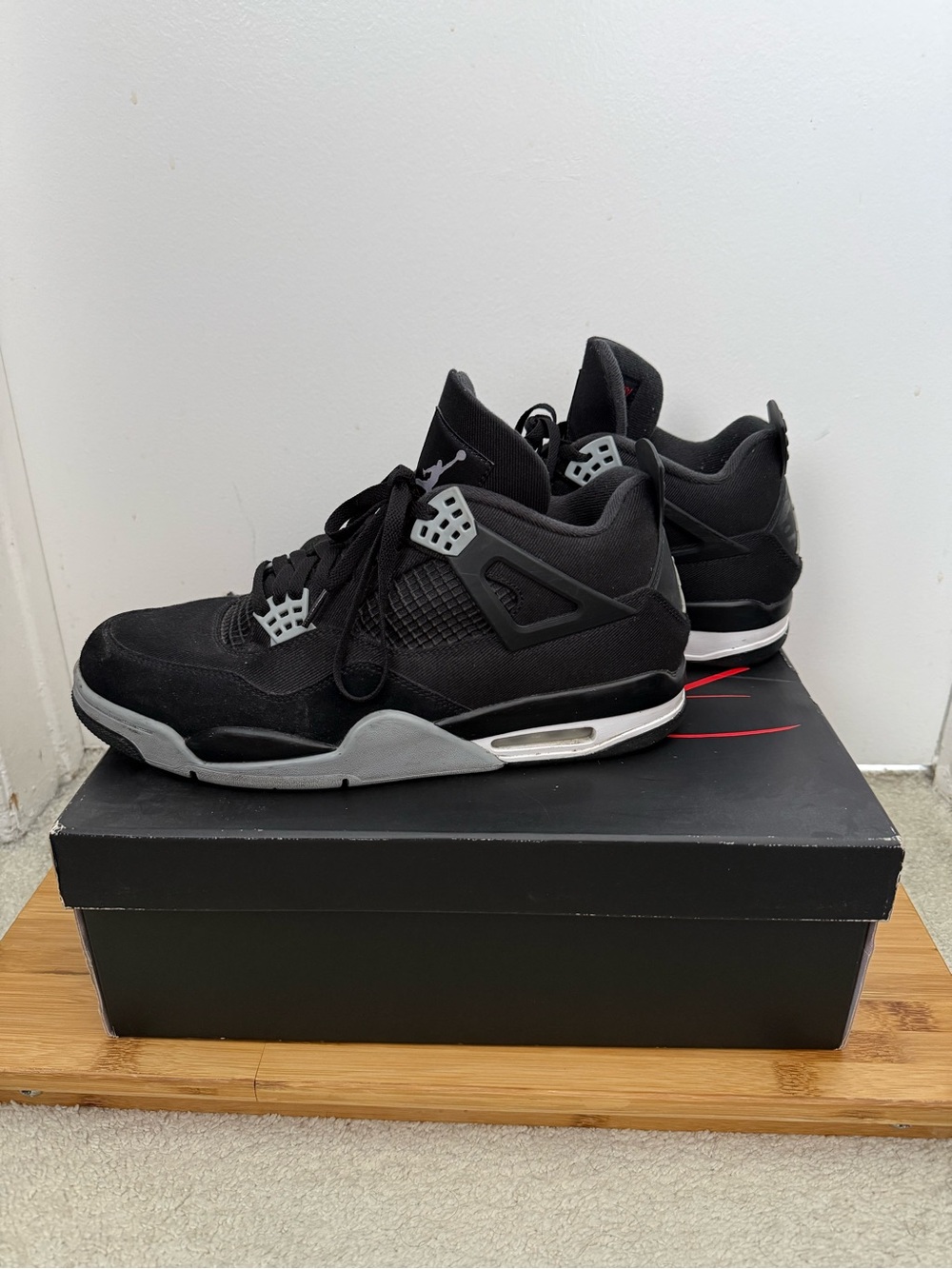 Jordan Air Jordan 4 Retro SE "Black Canvas" Black/Gray Mid-Top DH7138-006